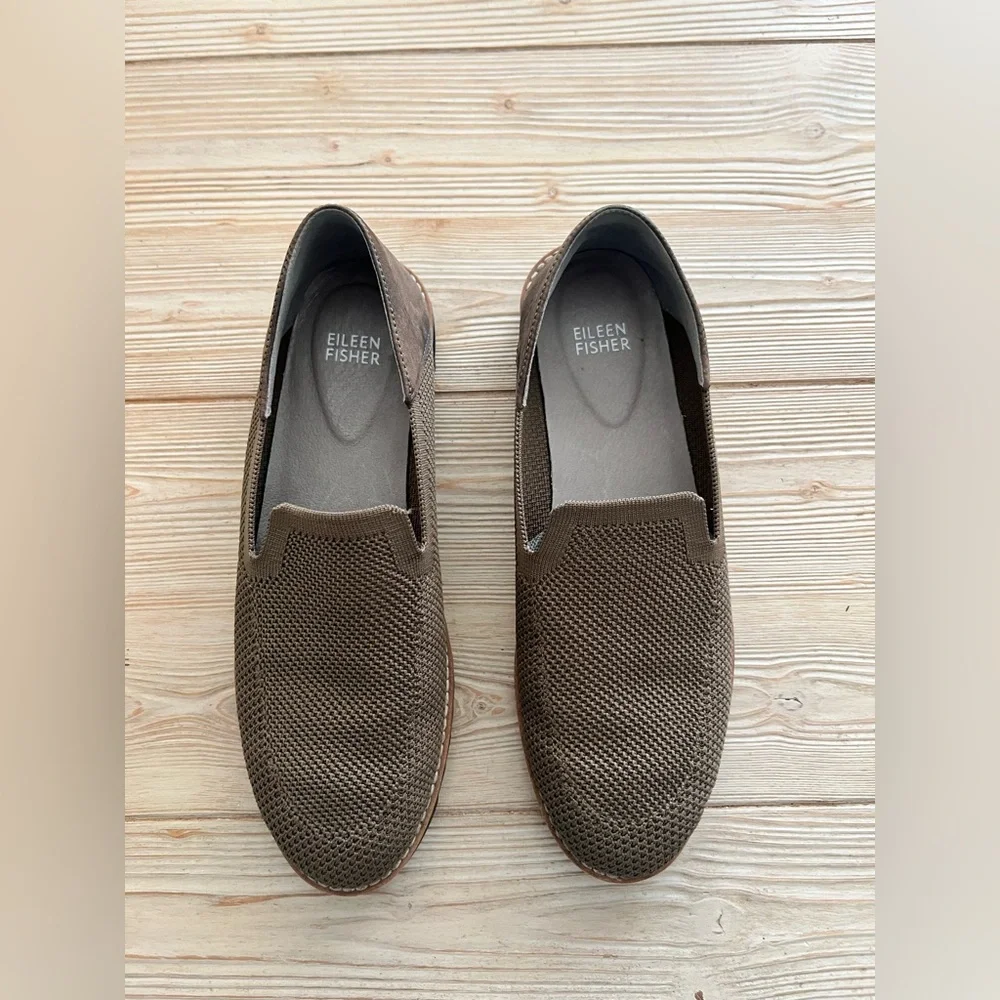 Eileen Fisher women’s Olive Mesh Loafers